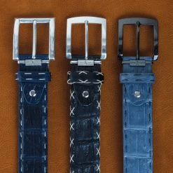 Links & Kings Caiman Crocodile Belt