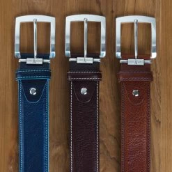 Links & Kings Italian Smooth Leather Belt