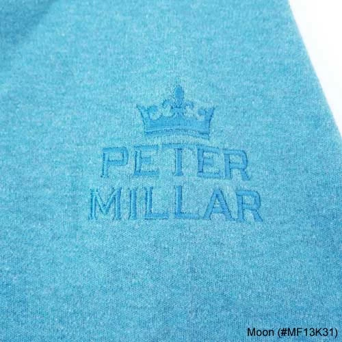 Peter Millar Heather Interlock Quarter Zip Sweaters W/ Logo - Image 3