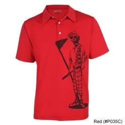 Tattoo Golf Bones Performance Polo Shirts